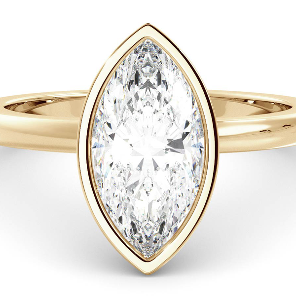Marquise Signature Bezel Solitaire Louise Jean Jewellery