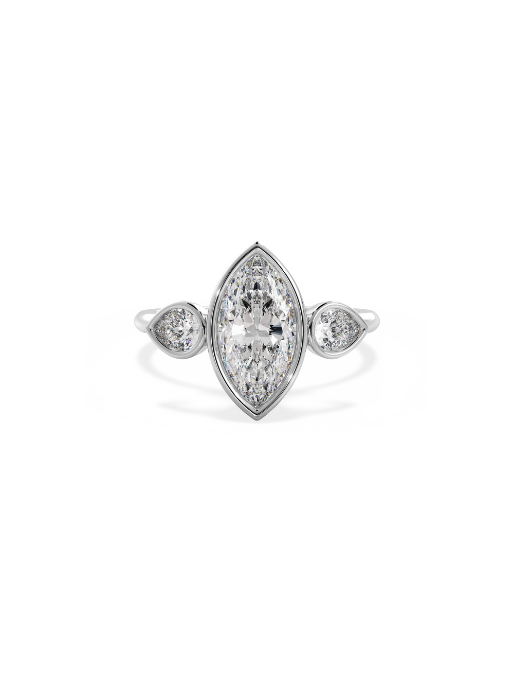 Marquise Bezel Amira Ring - View 