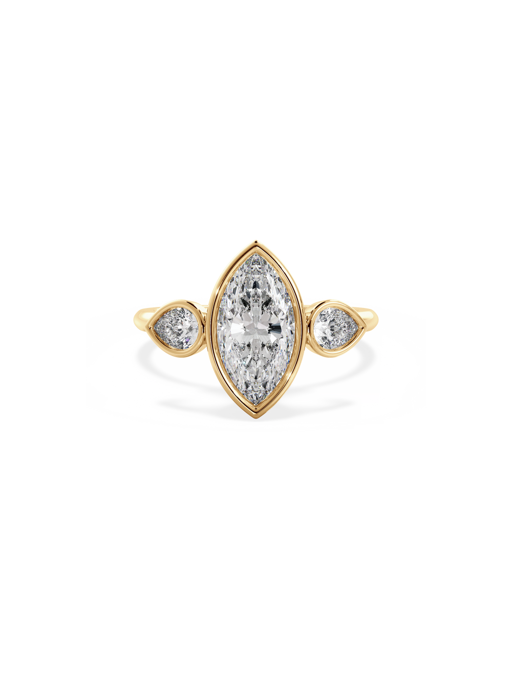 Marquise Bezel Amira Ring - View 