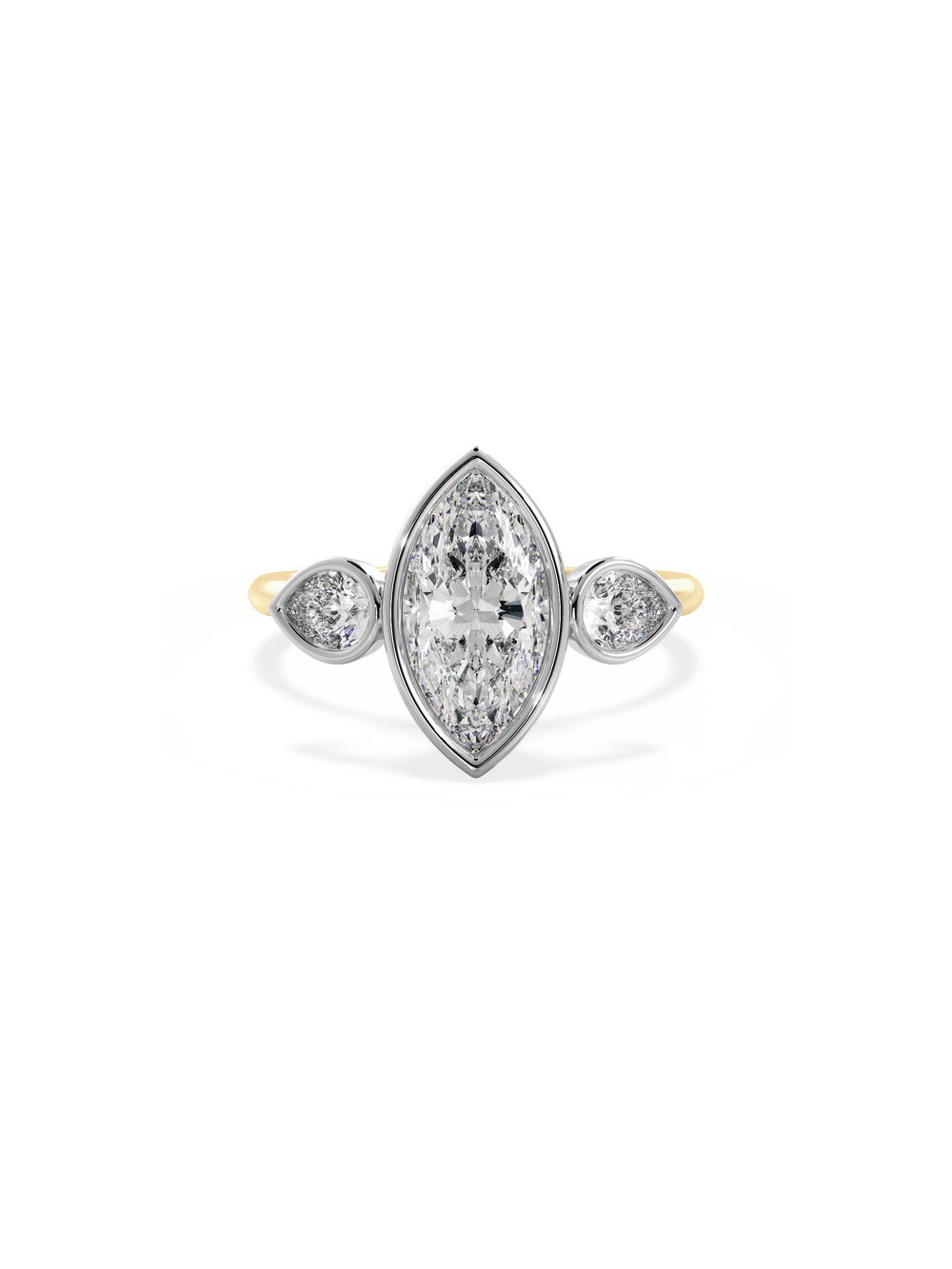 Marquise Bezel Amira Ring - View 