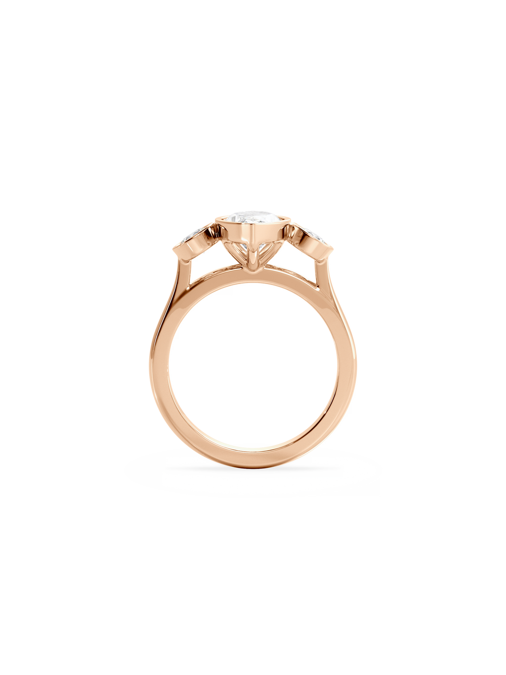 Marquise Bezel Cosmic Trio Ring - View 