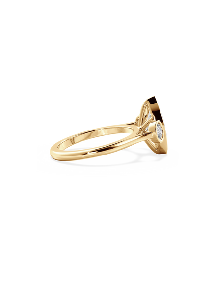 Marquise Bezel Cosmic Trio Ring