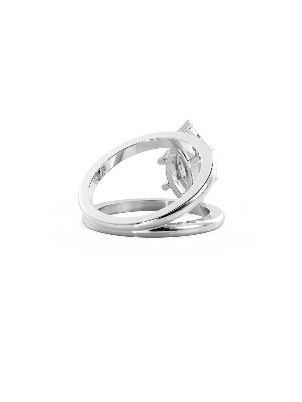Marquise Signature Double Band Ring - View 