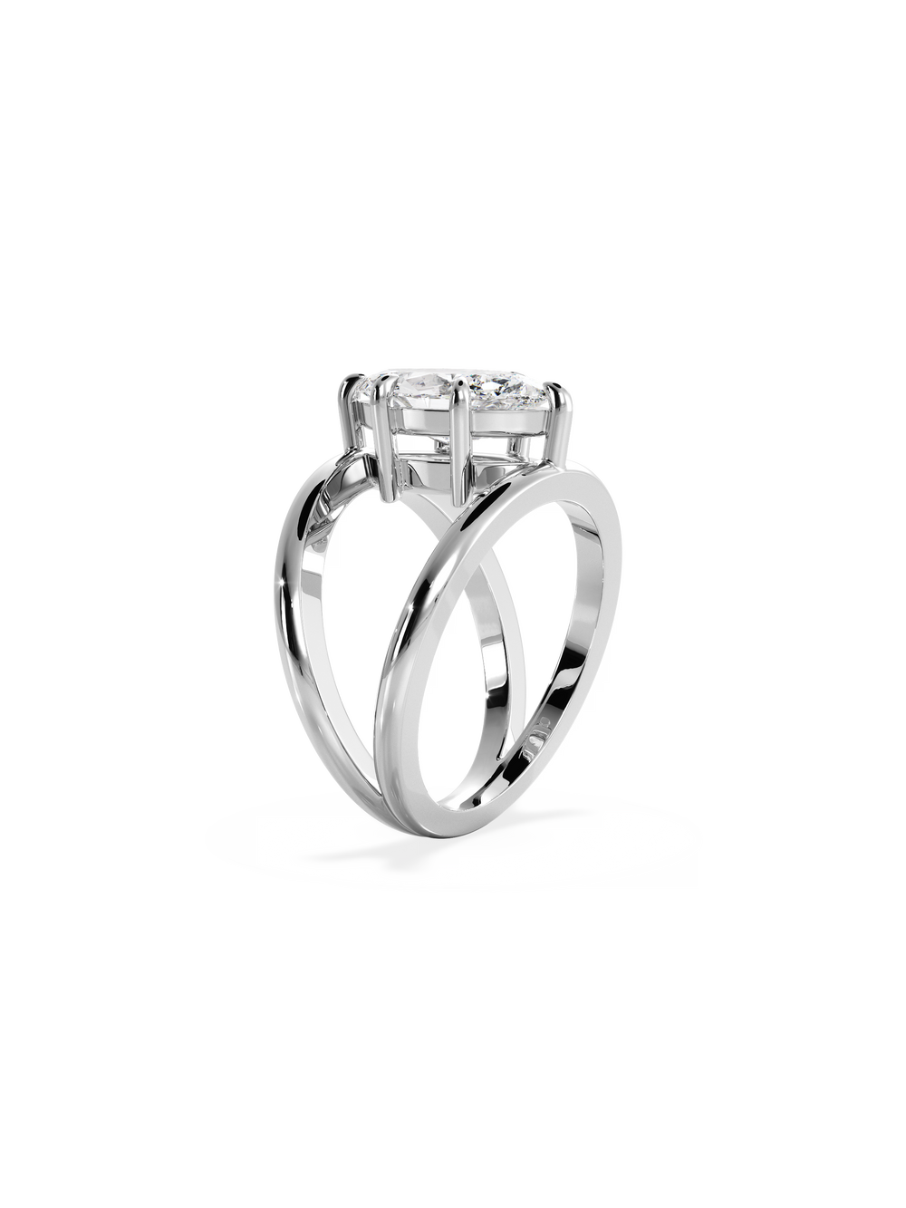 Marquise Signature Double Band Ring - View 
