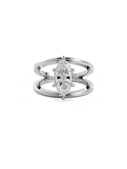 Marquise Signature Double Band Ring