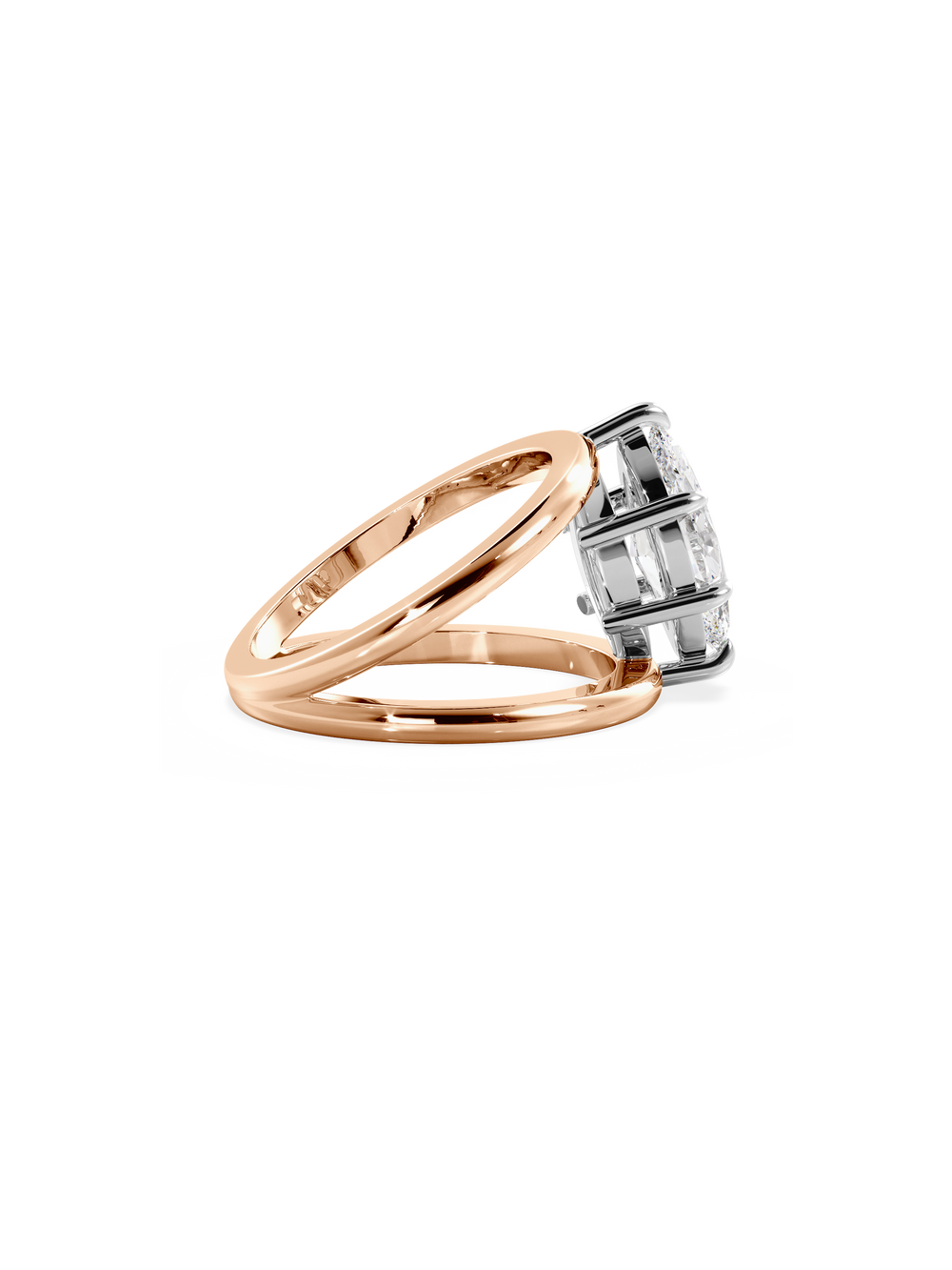Marquise Signature Double Band Ring - View 