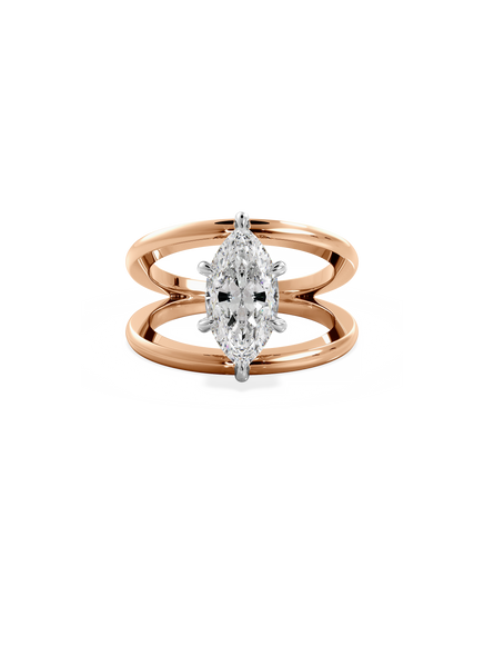 Marquise Signature Double Band Ring