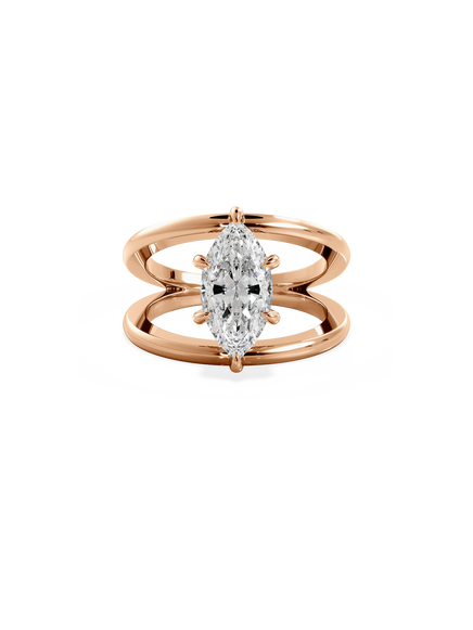 Marquise Signature Double Band Ring