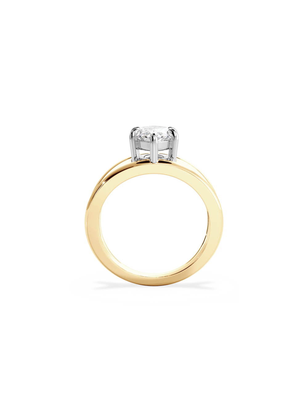 Marquise Signature Double Band Ring - View 