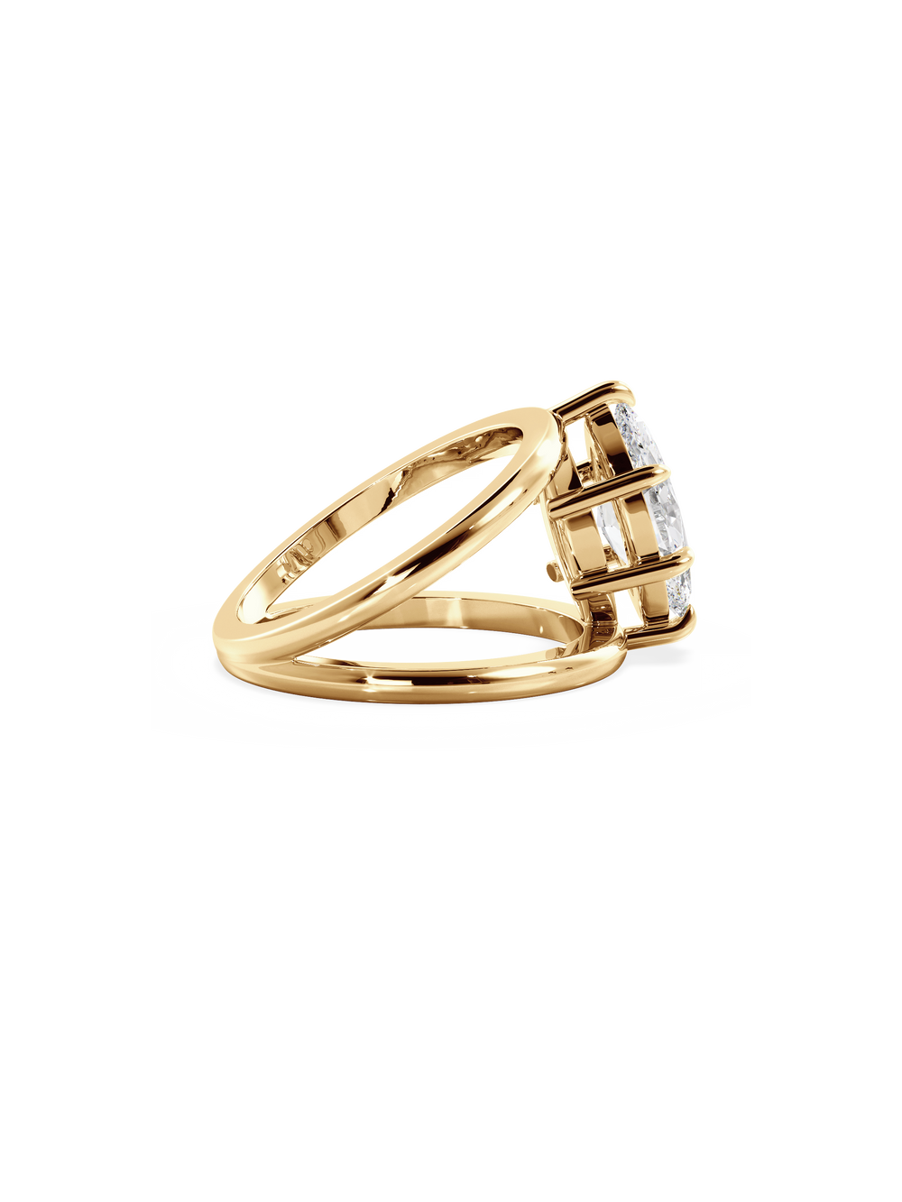 Marquise Signature Double Band Ring - View 