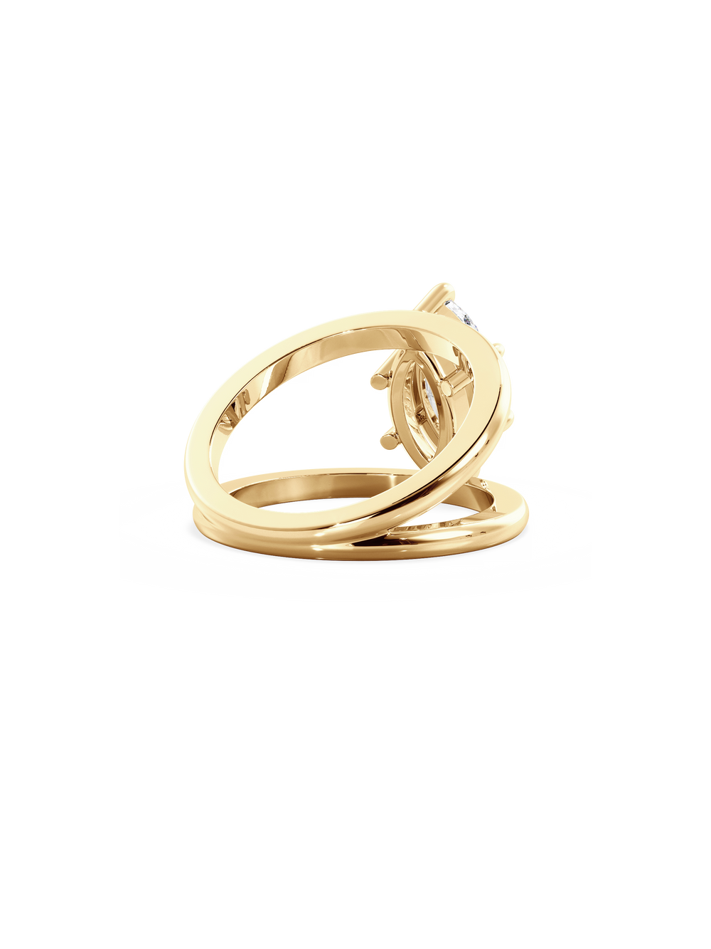 Marquise Signature Double Band Ring - View 