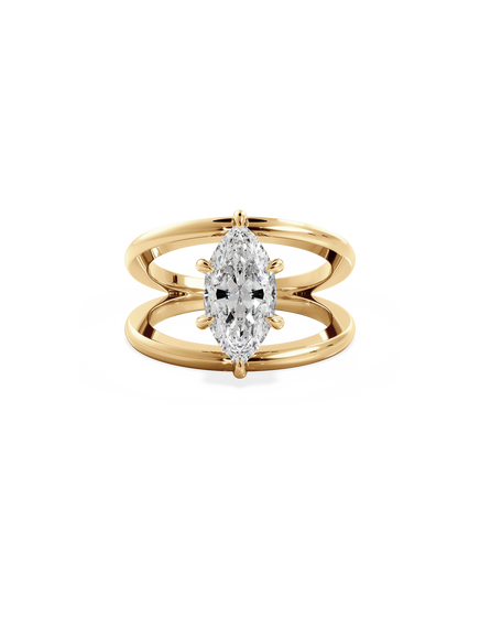 Marquise Signature Double Band Ring