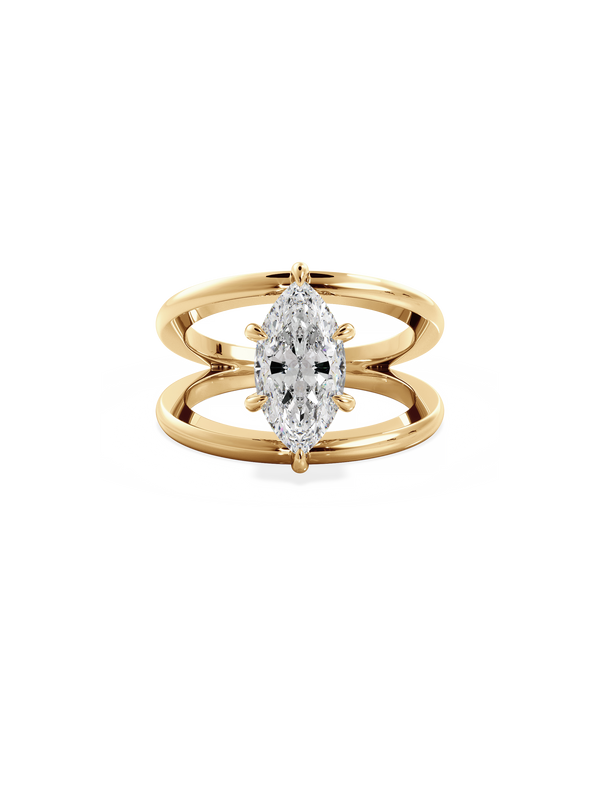 Marquise Signature Double Band Ring