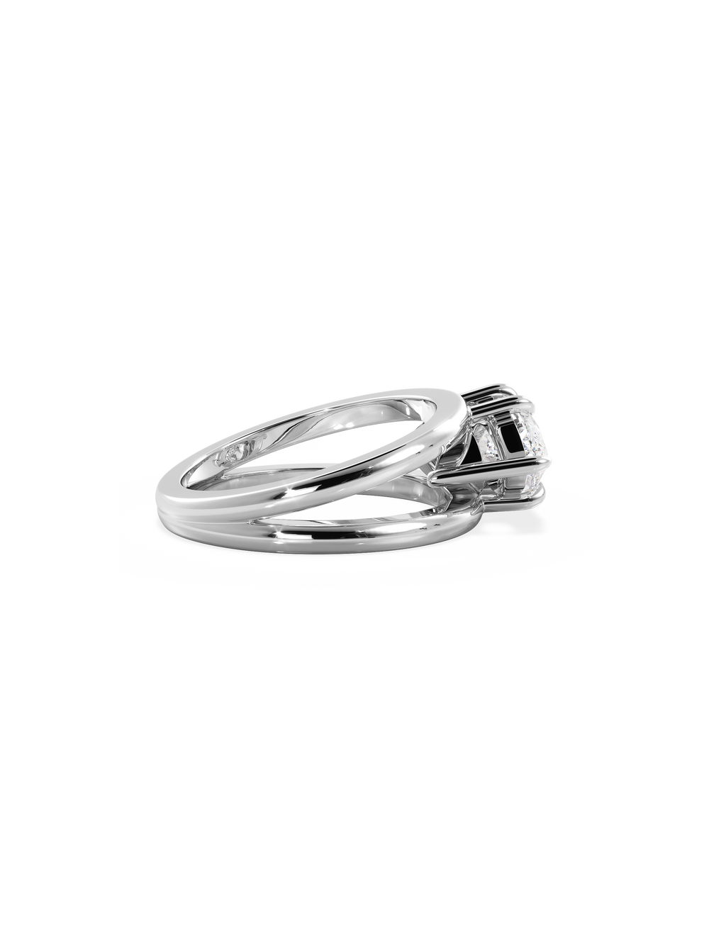 Marquise Signature Double Band Ring - View 