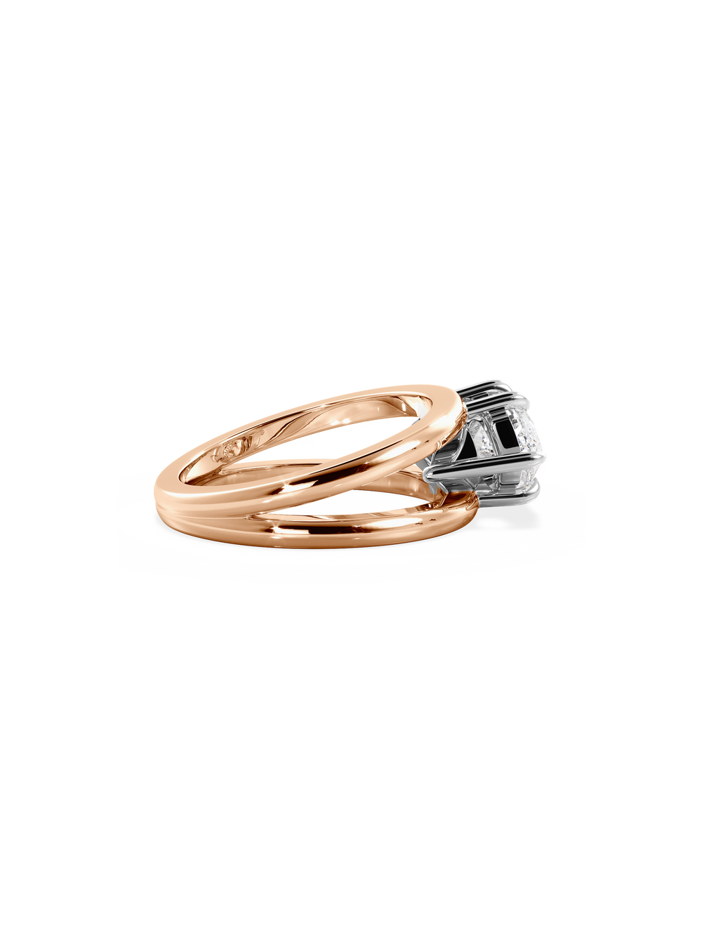 Marquise Signature Double Band Ring - View 