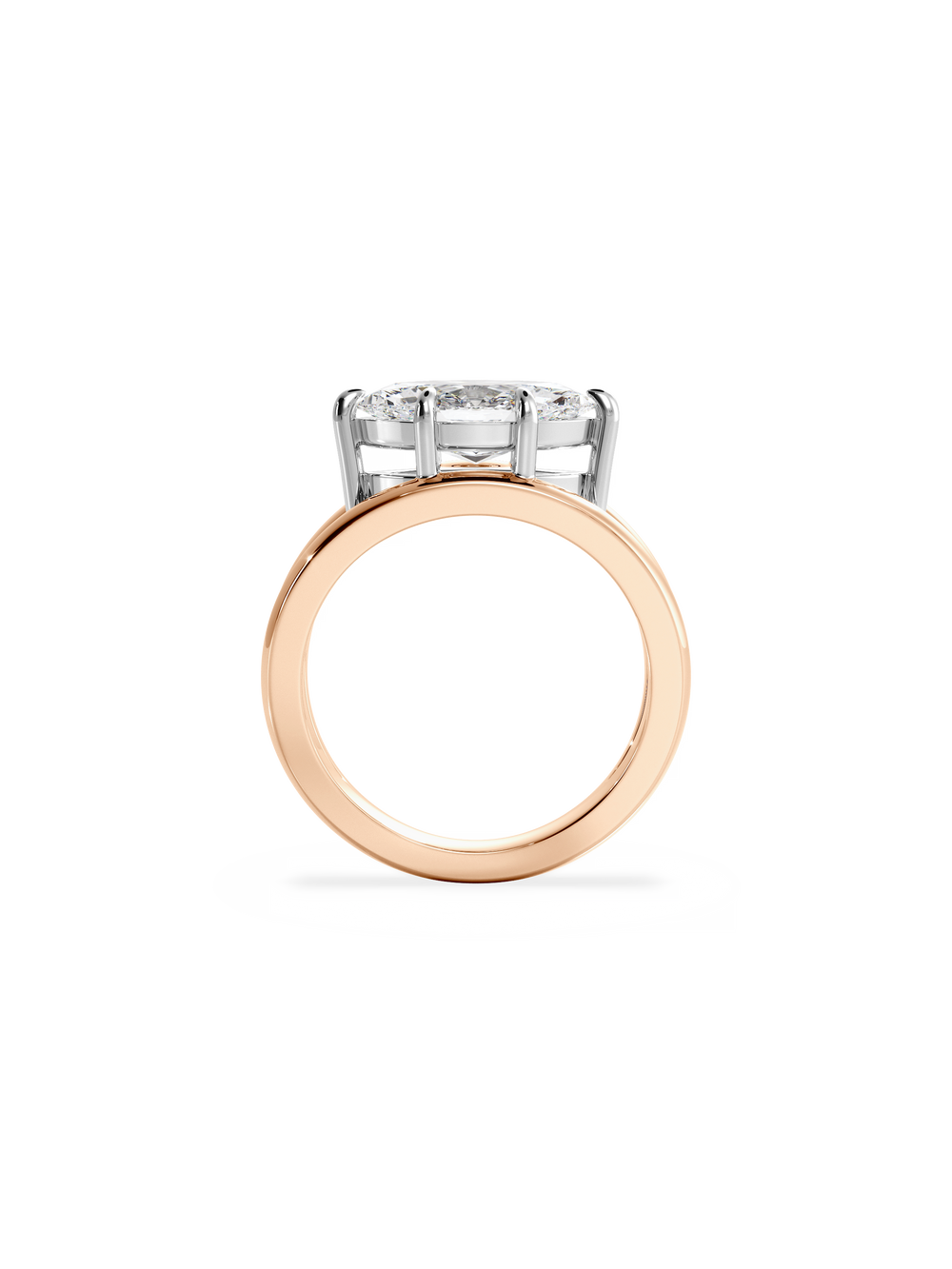 Marquise Signature Double Band Ring - View 