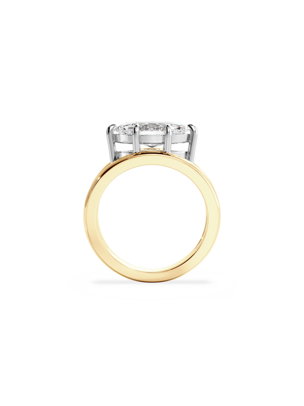Marquise Signature Double Band Ring - View 