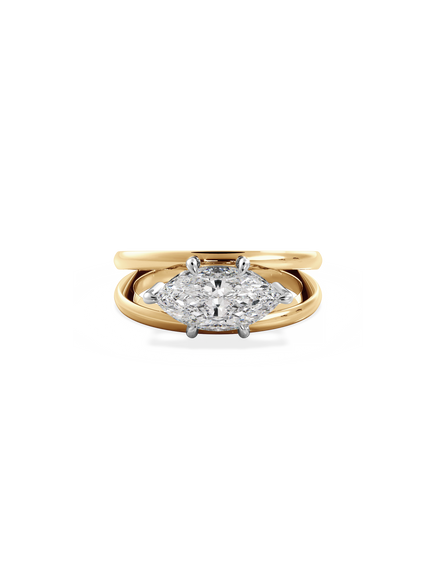 Marquise Signature Double Band Ring