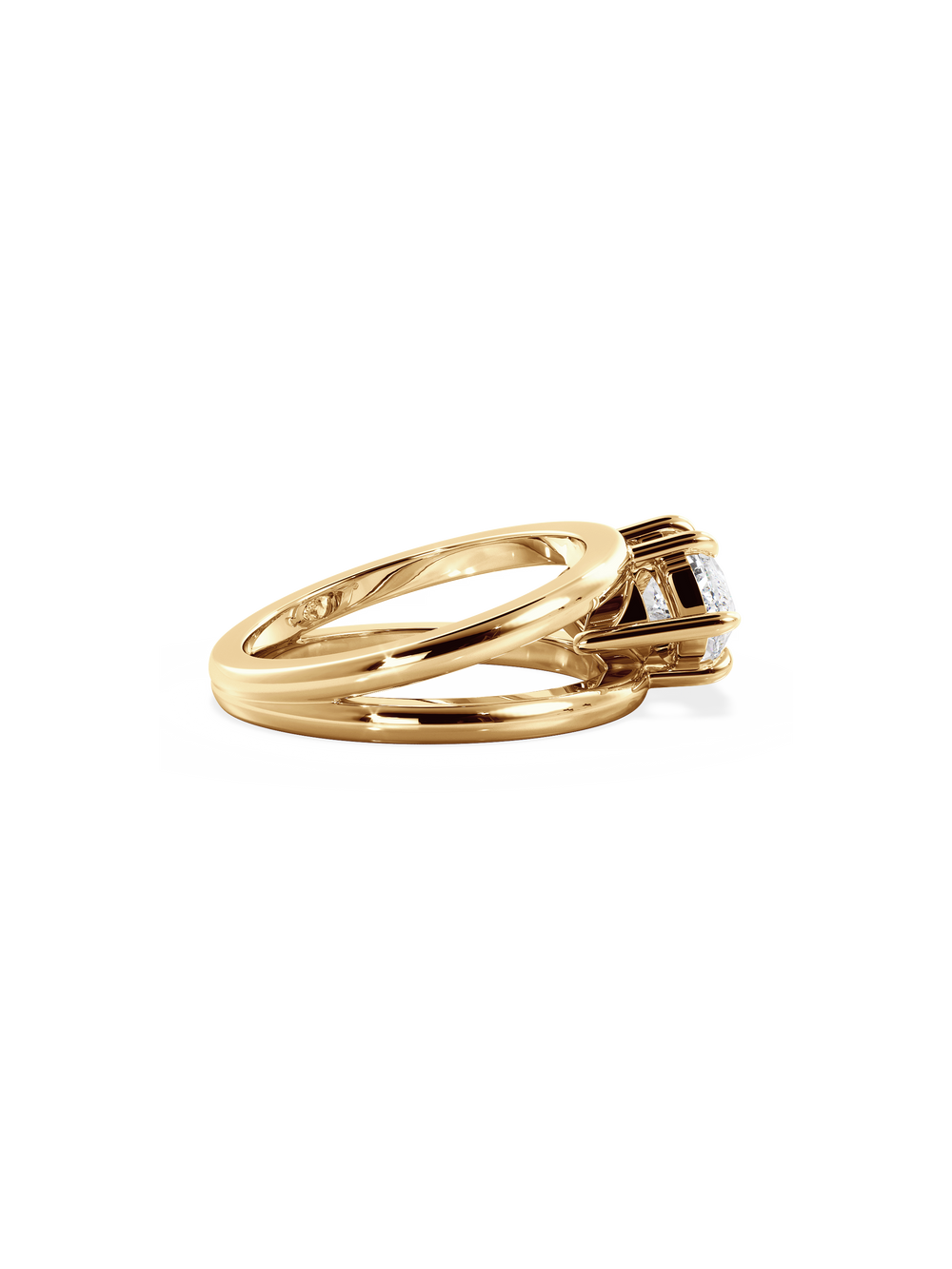 Marquise Signature Double Band Ring - View 