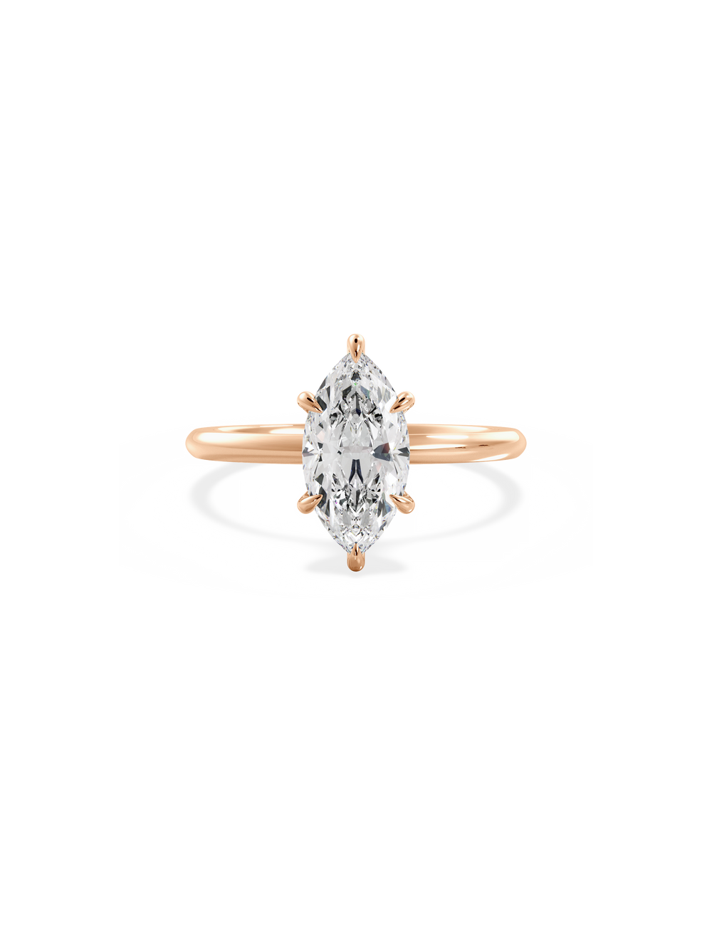 Marquise Ceremonial Solitaire - View 