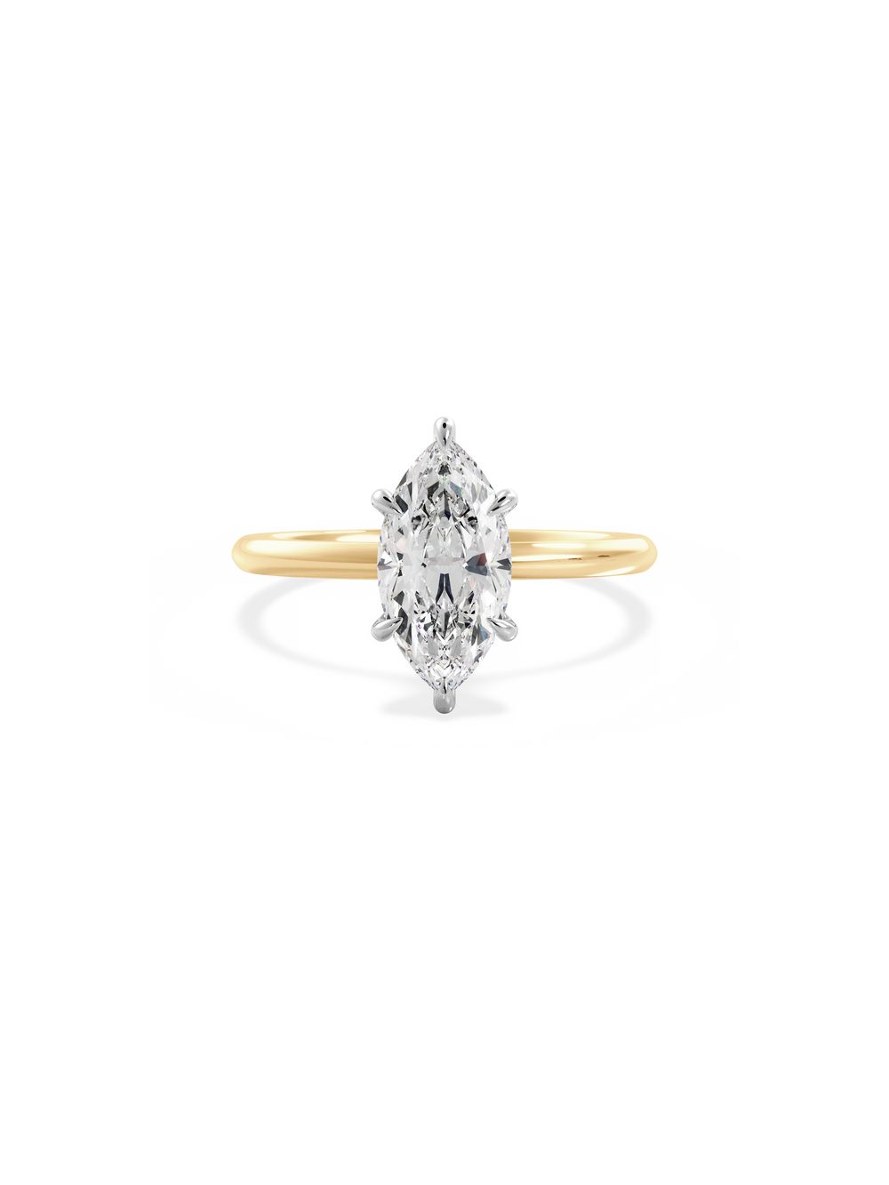 Marquise Ceremonial Solitaire - View 