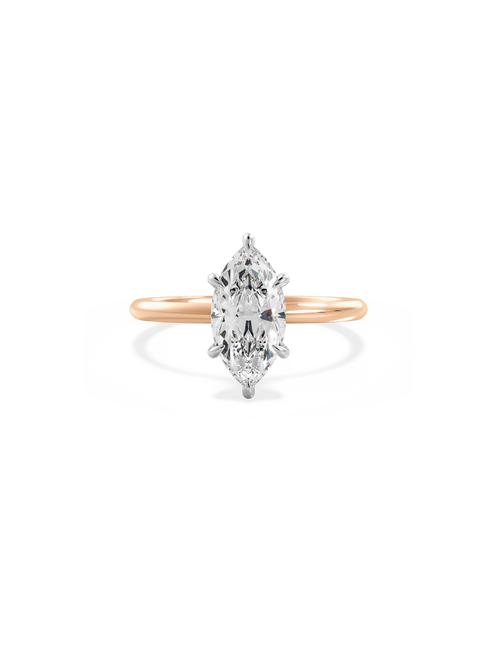 Marquise Ceremonial Solitaire - View 