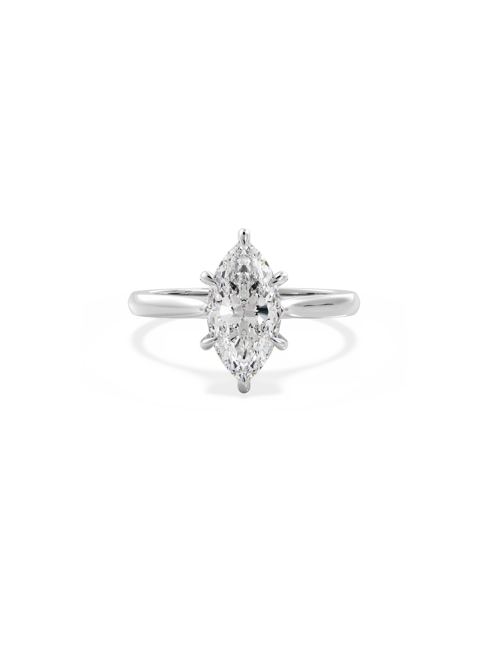 Marquise Classic Solitaire Ring - View 