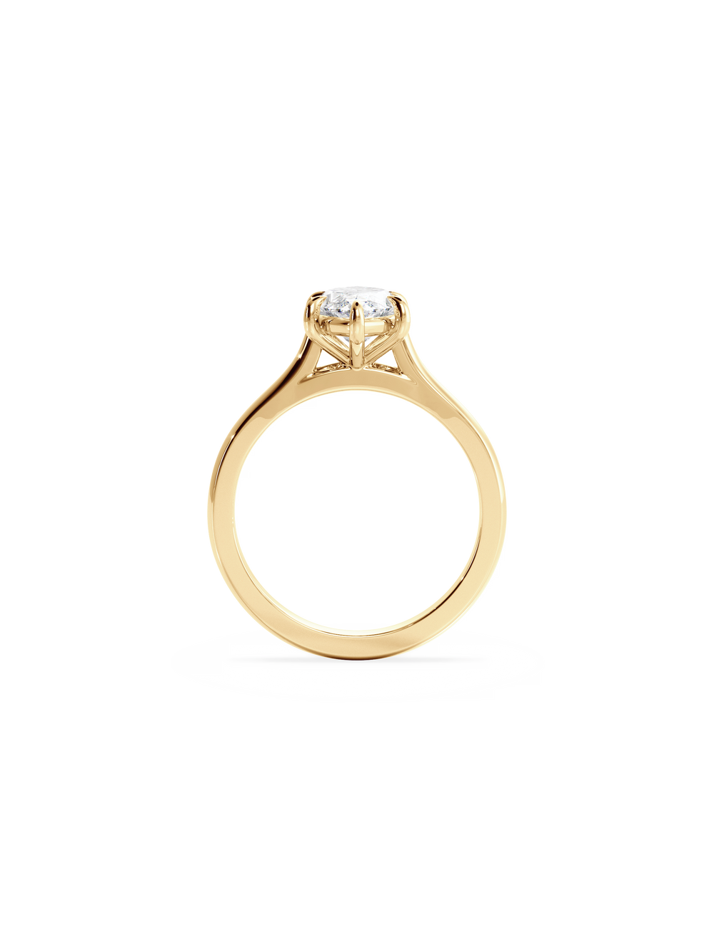 Marquise Classic Solitaire Ring - View 