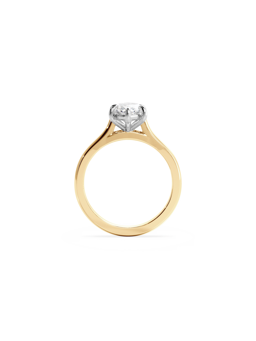 Marquise Classic Solitaire Ring - View 