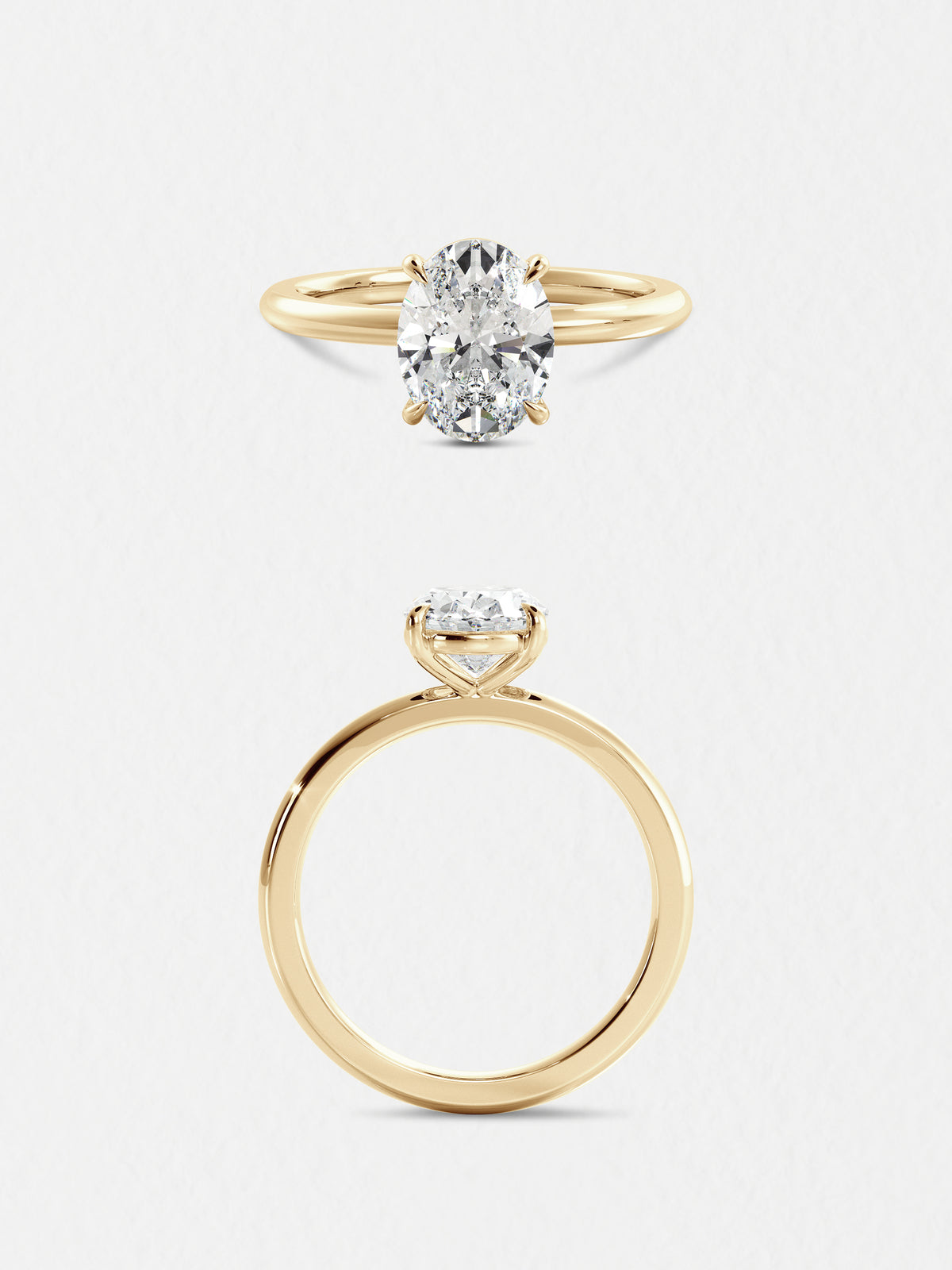 Classic Three Stone Engagement Ring in Rose Gold — Zoran Designs Jewellery  | Hamilton Ontario Jeweller