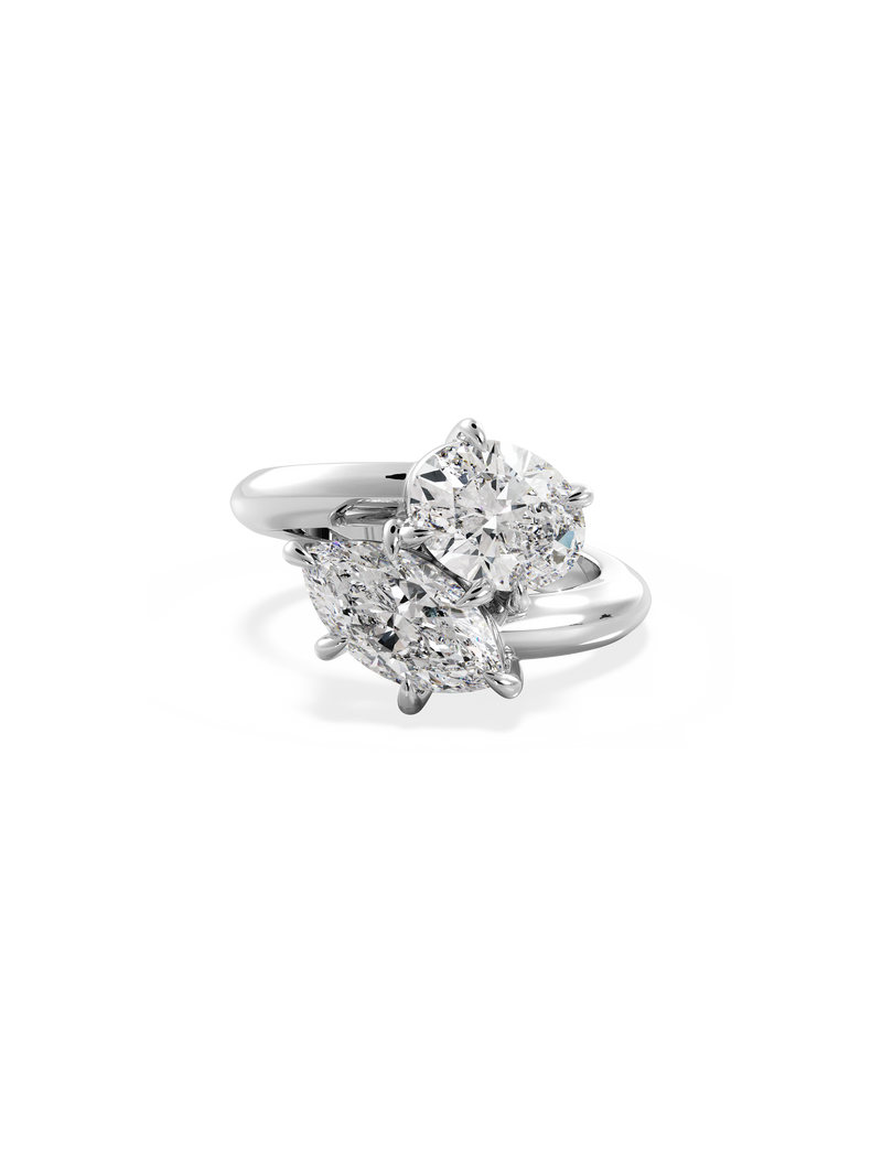 Marquise Jean Toi et Moi Ring