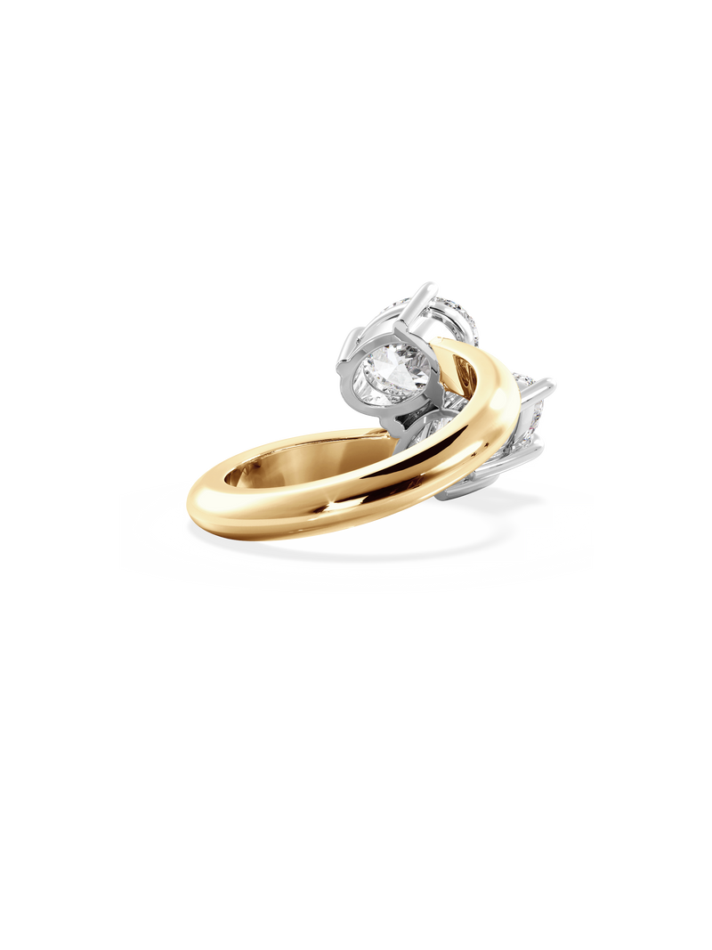 Marquise Jean Toi et Moi Ring