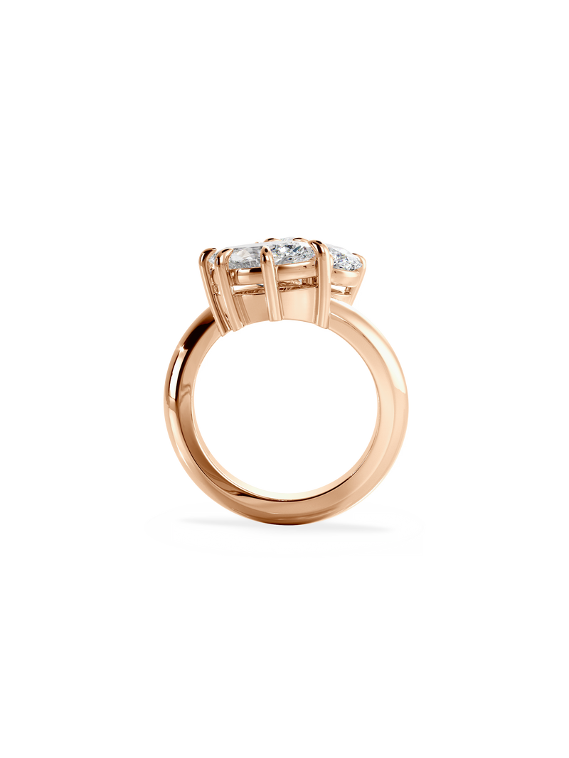 Marquise Jean Toi et Moi Ring