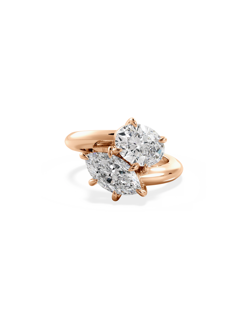 Marquise Jean Toi et Moi Ring
