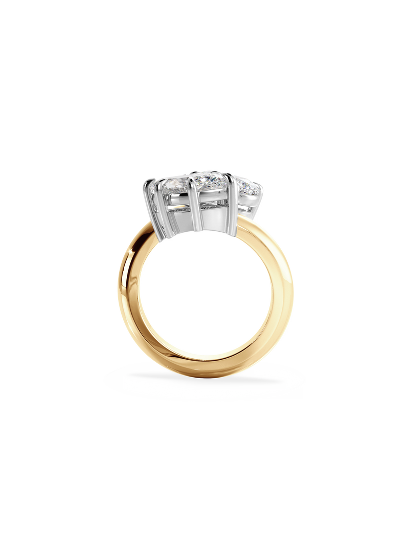 Marquise Jean Toi et Moi Ring