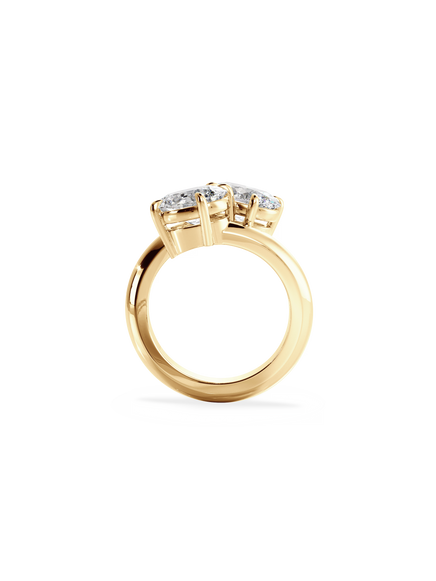 Oval Jean Toi et Moi Ring