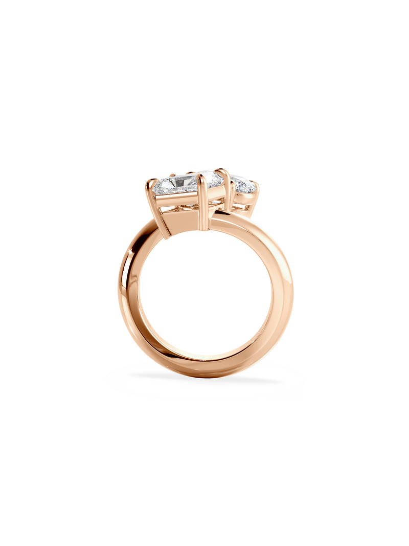 Radiant Jean Toi et Moi Ring