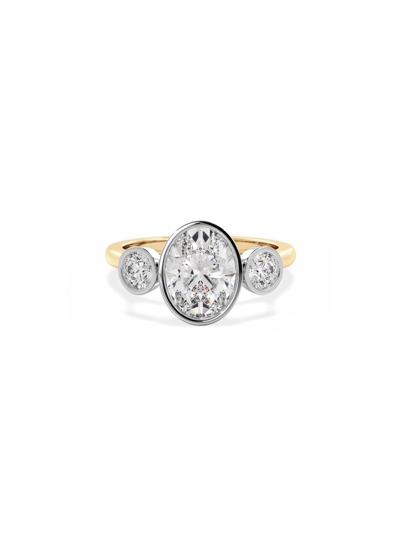 Oval Bezel Cosmic Trio
