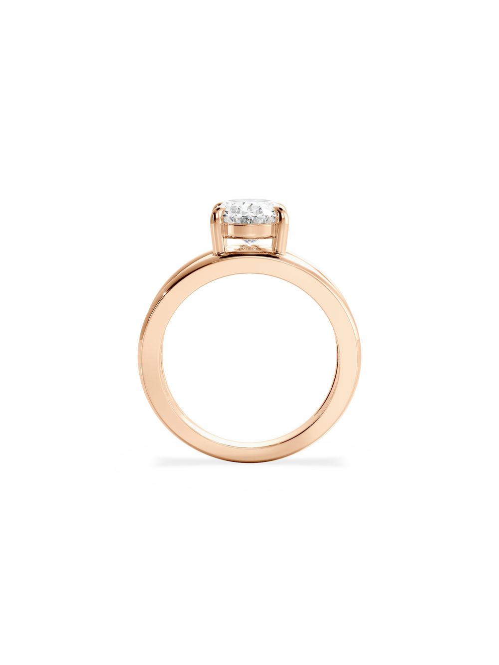 Oval Signature Double Band Ring - View 