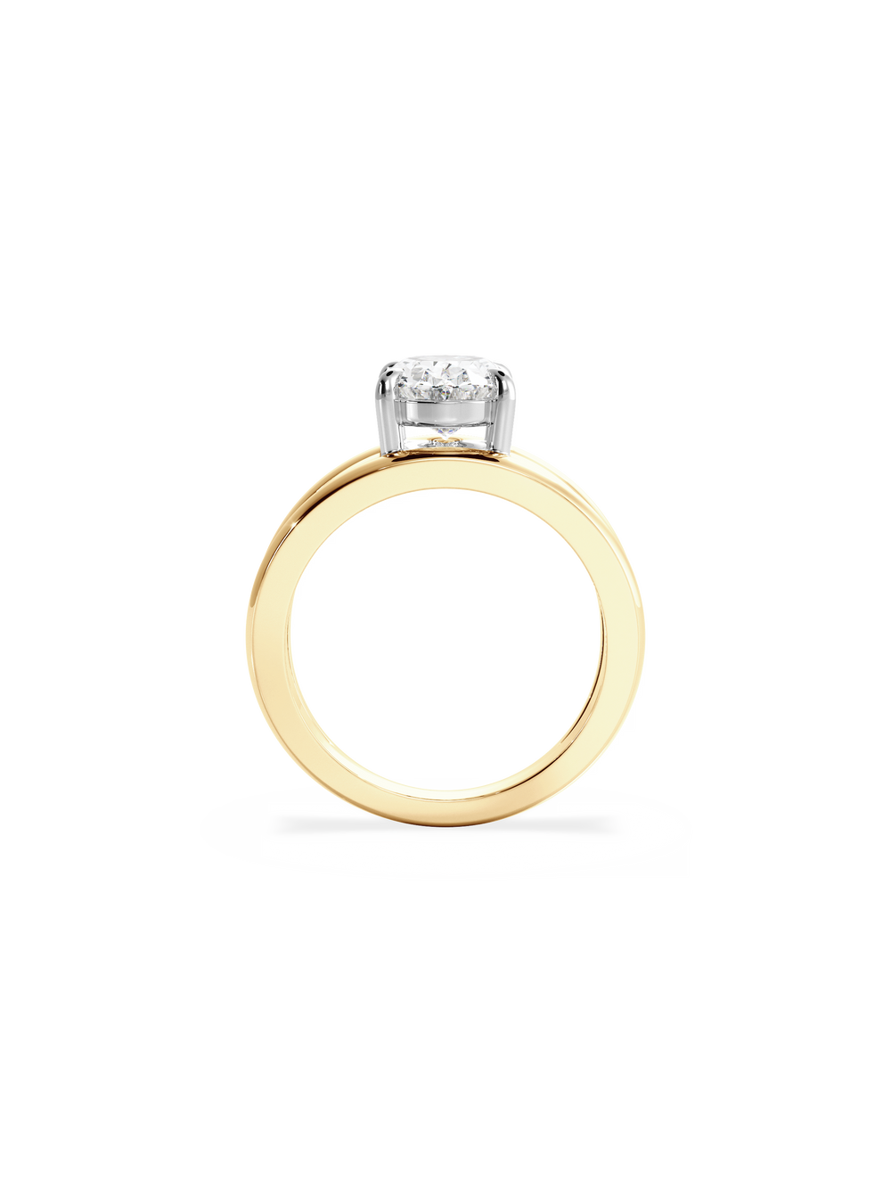 Oval Signature Double Band Ring - View 