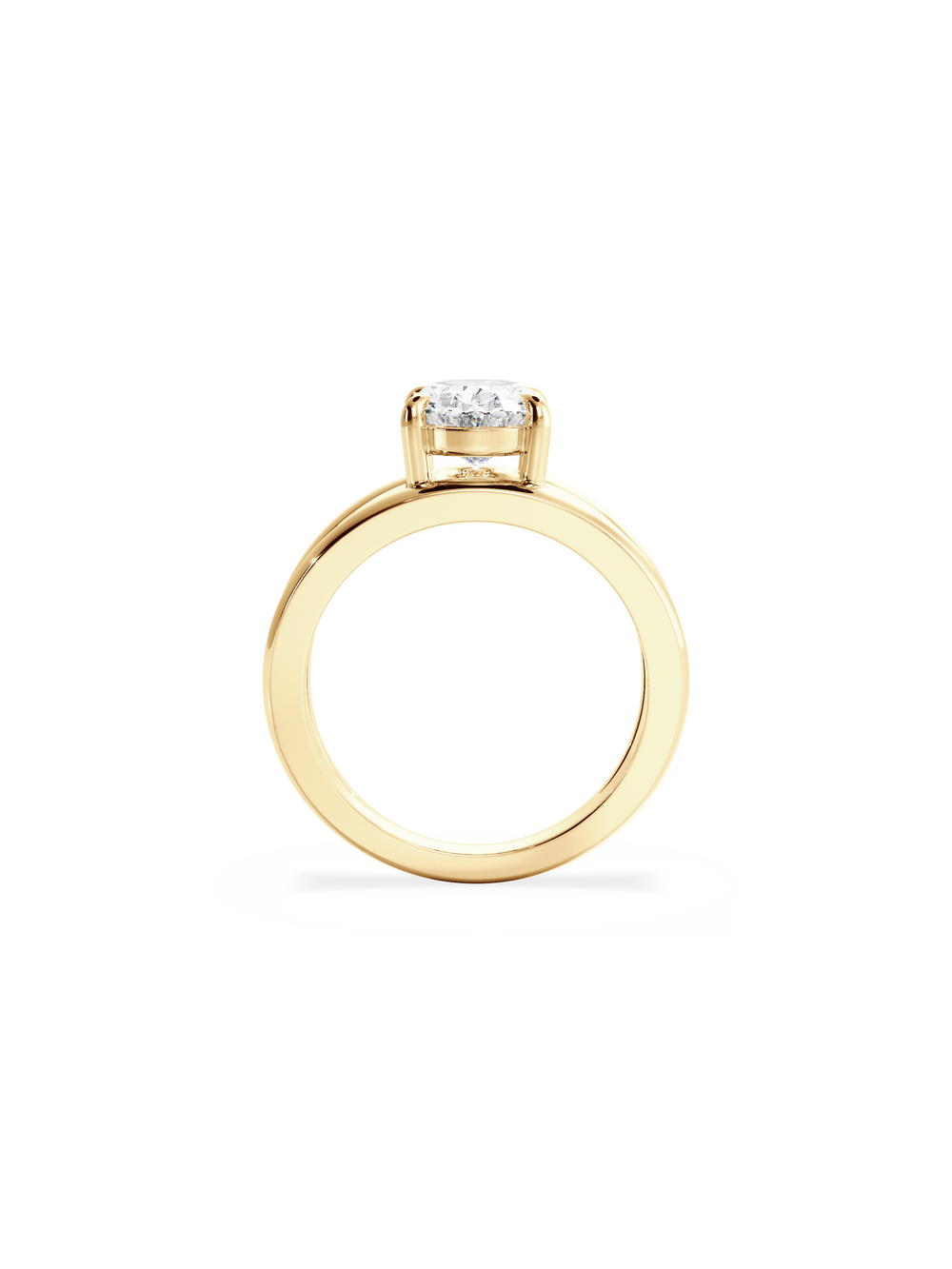 Oval Signature Double Band Ring - View 