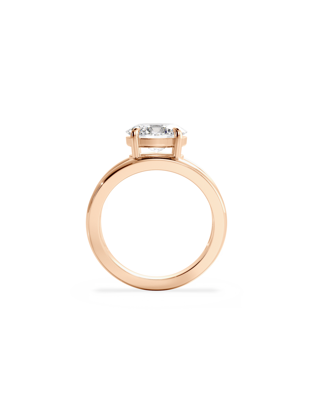 Oval Signature Double Band Ring - View 