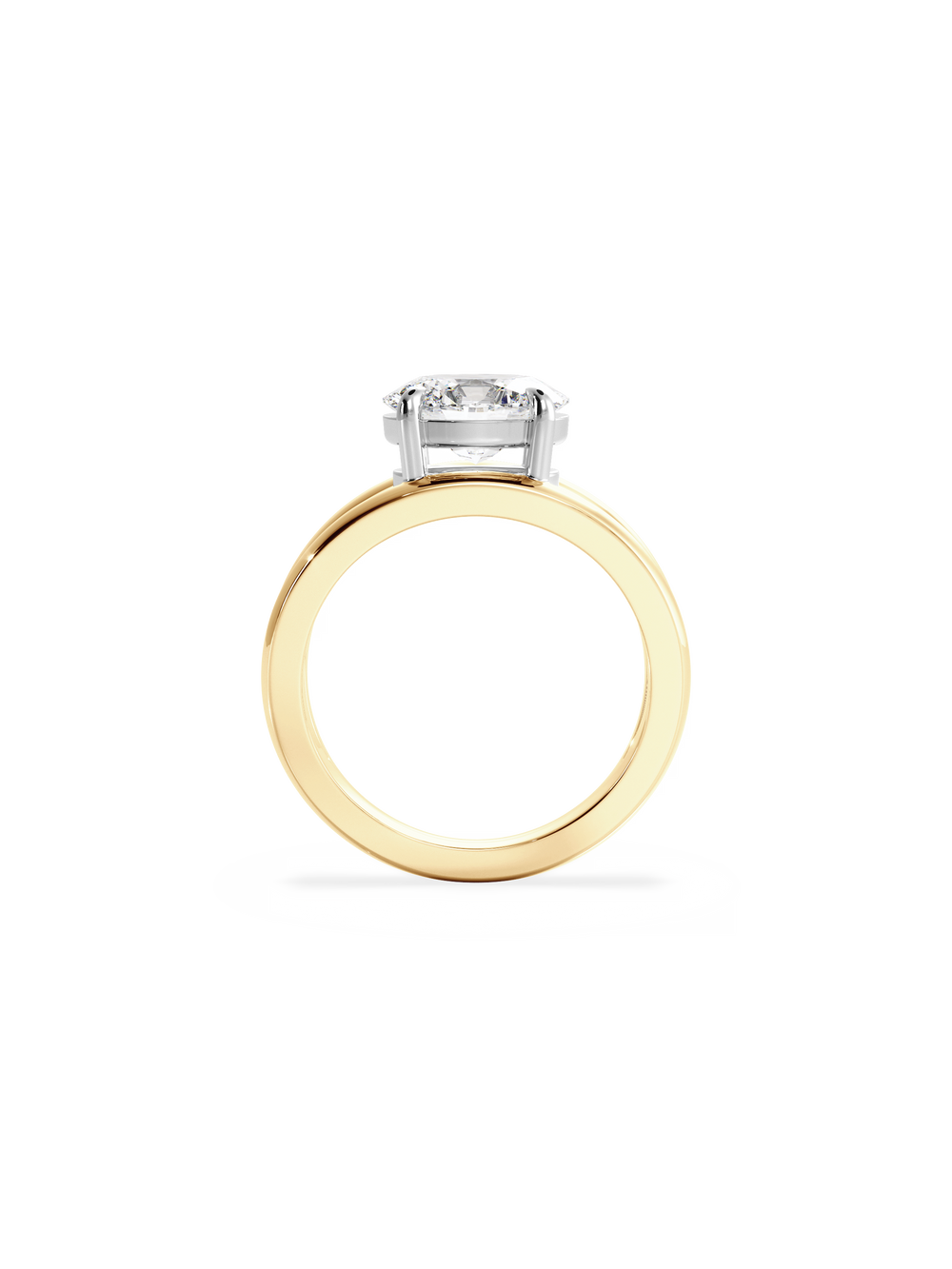 Oval Signature Double Band Ring - View 