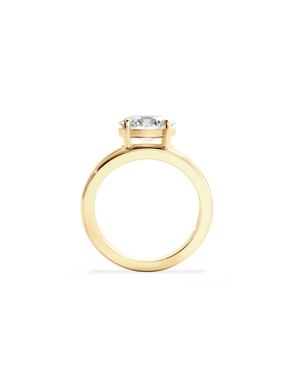 Oval Signature Double Band Ring - View 