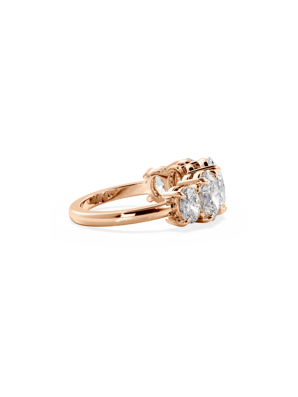 Oval Signature Five-Stone - View 