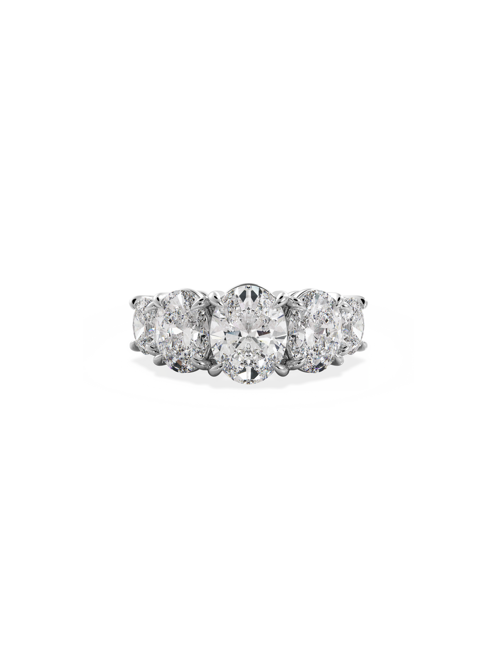 Oval Signature Five-Stone - View 