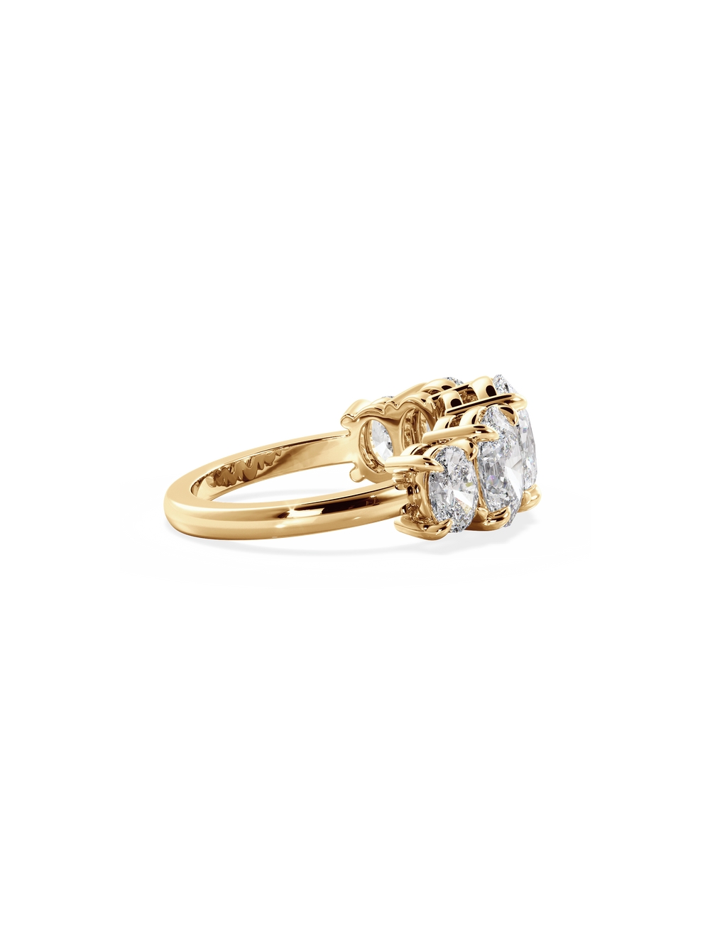 Oval Signature Five-Stone - View 