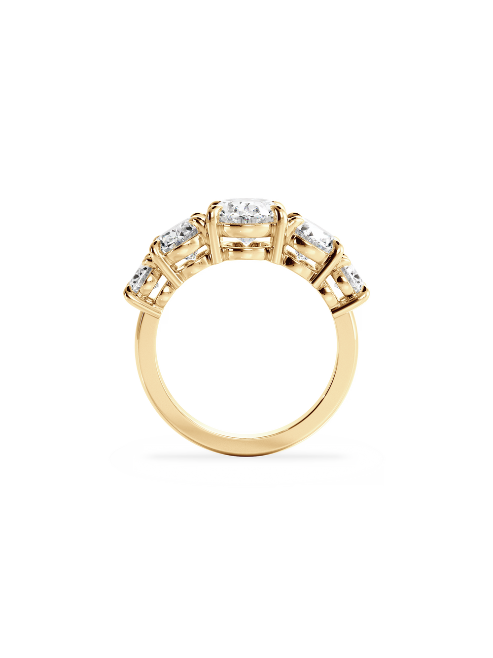 Oval Signature Five-Stone - View 