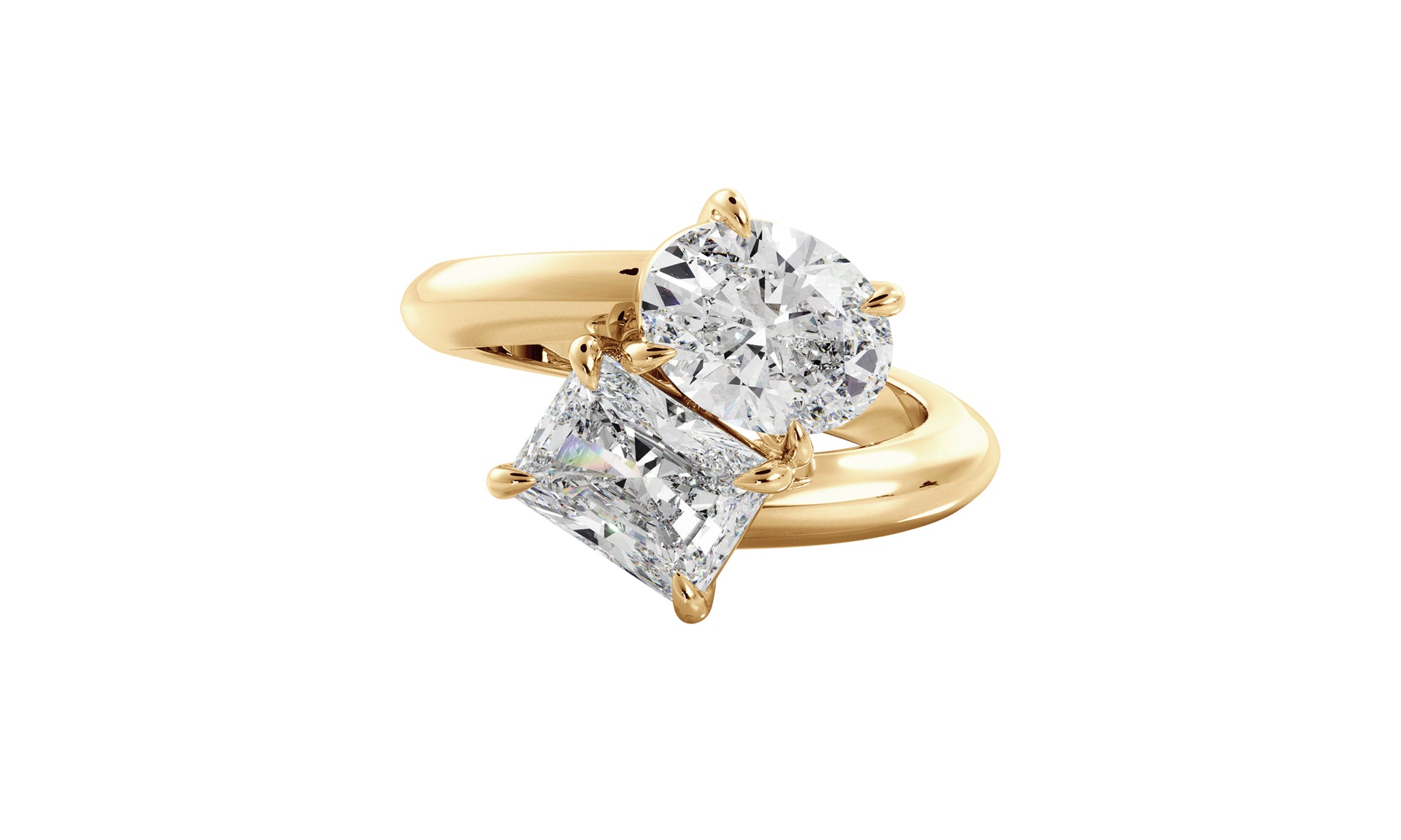 Oval Jean Toi et Moi Engagement Ring – Louise Jean Jewellery