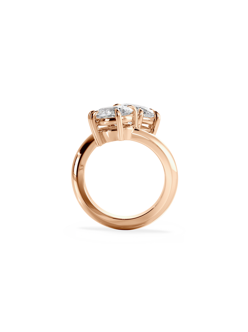 Pear Jean Toi et Moi Ring